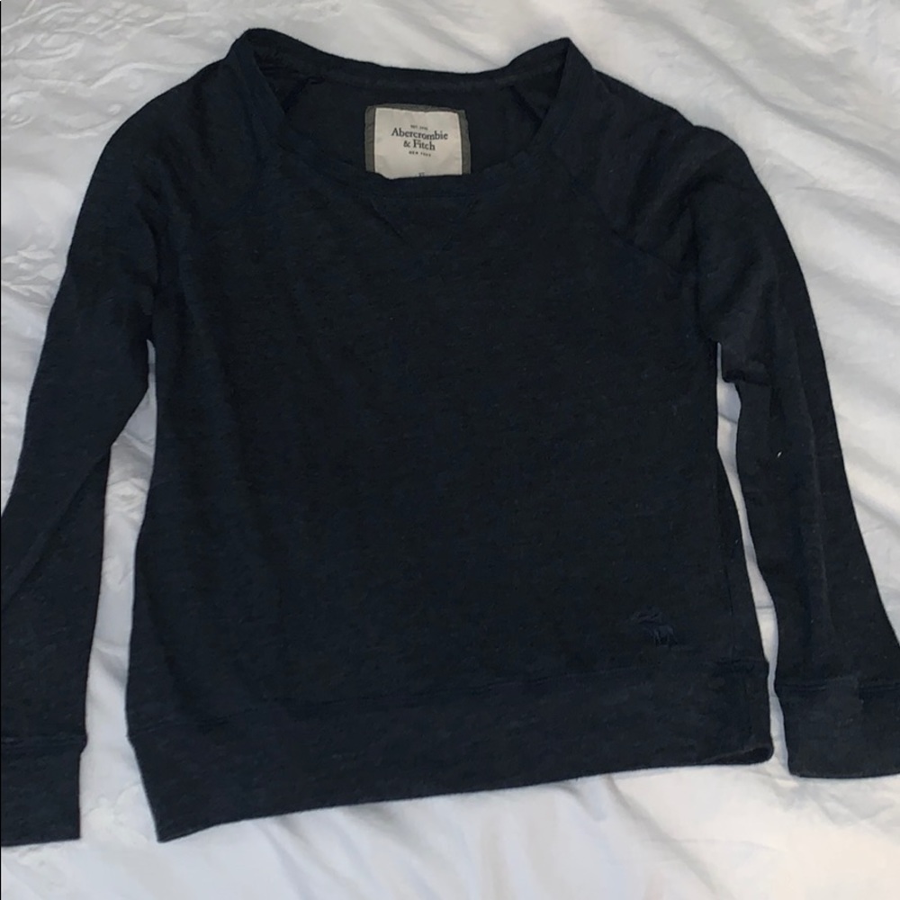 Long sleeve Abercrombie & Fitch Navy blue shirt